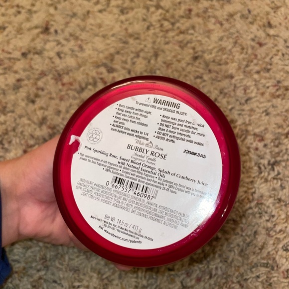 BBW limited edition bubbly rose white barn candle 🕯 - Picture 5 of 6